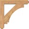 Ekena Millwork Imperial Craftsman Smooth Bracket w/ Offset Brace, Western Red Cedar, 5 1/2"W x 26"D x 26"H BKT0604X26X26IMP04SWR - alternate 2
